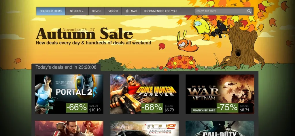Распродажи Steam