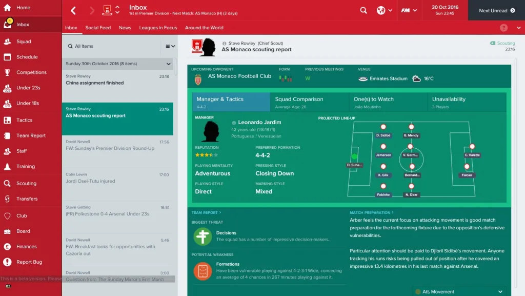 Обзор Football Manager 2017