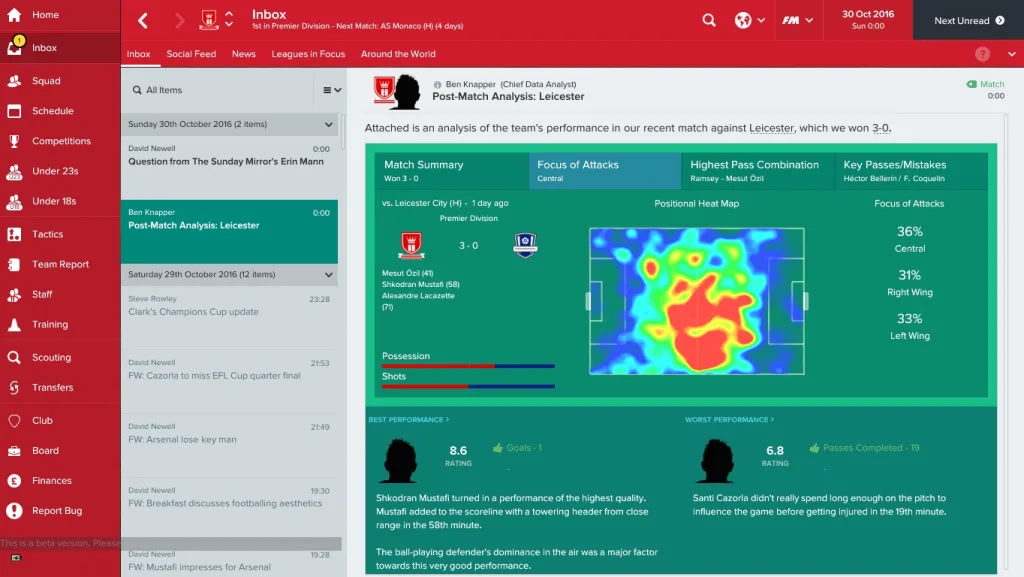 Обзор Football Manager 2017