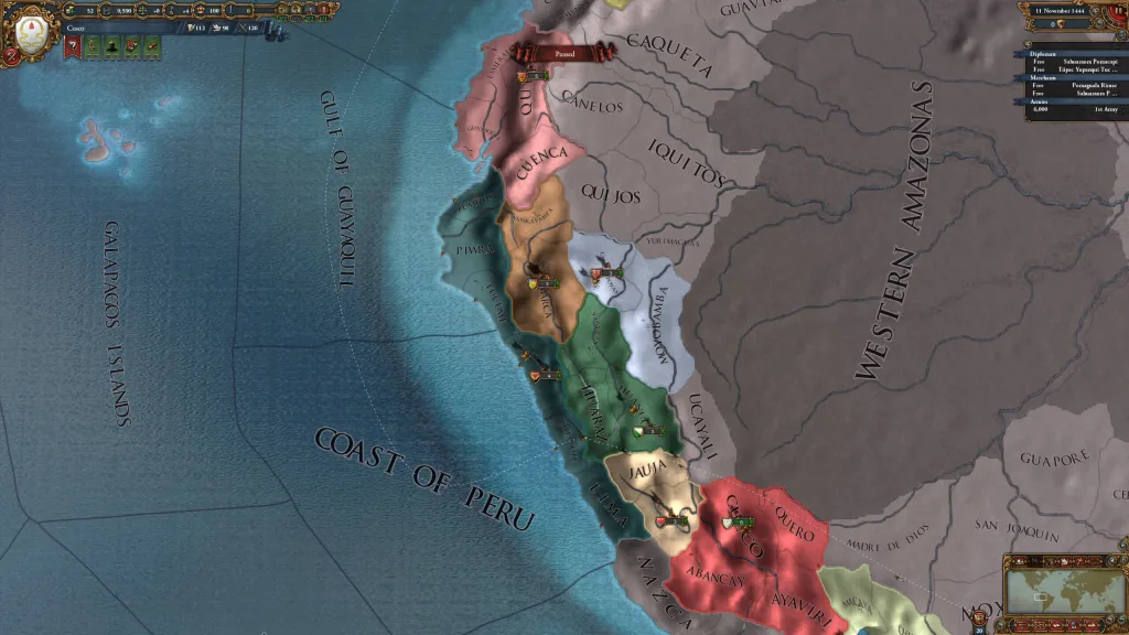 Europa Universalis IV: как открыть достижение "Шахиншах" играя за Табаристан