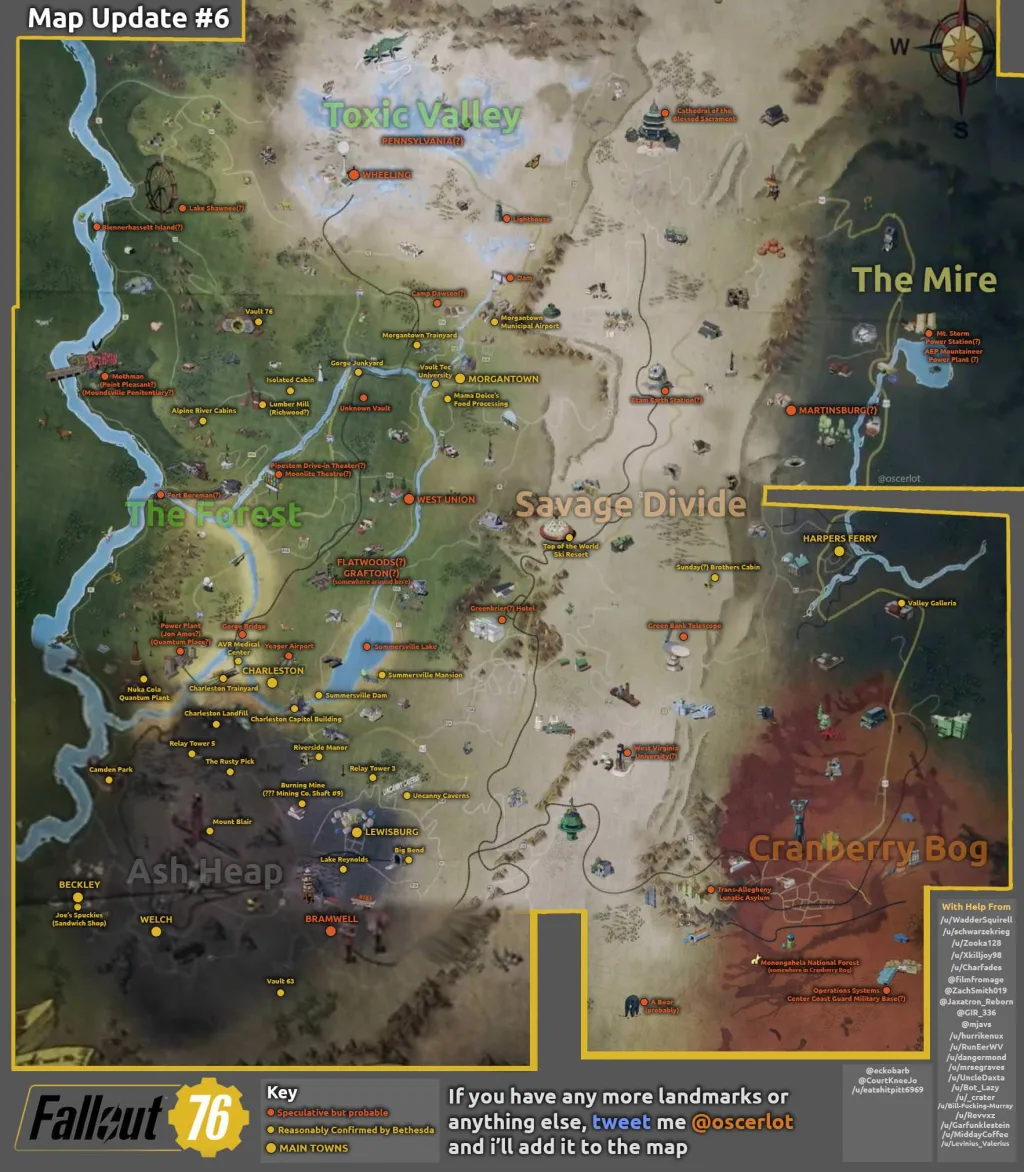 Фанаты Fallout создают свою собственную карту Fallout 76