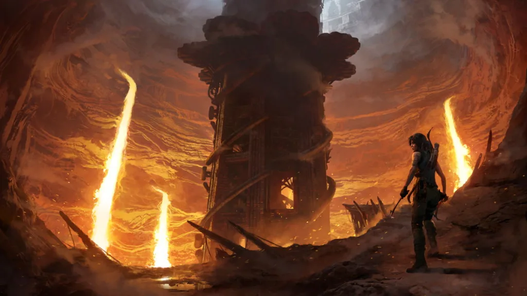 DLC Shadow of the Tomb Raider "The Forge" (Плавильня) сталкивает Лару с лавой