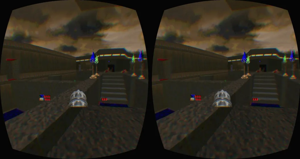 Мод который позволяет сыграть в оригинальные части Doom с помощью Oculus Rift