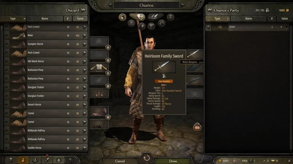 Heirloom Sword and Custom Gear Set