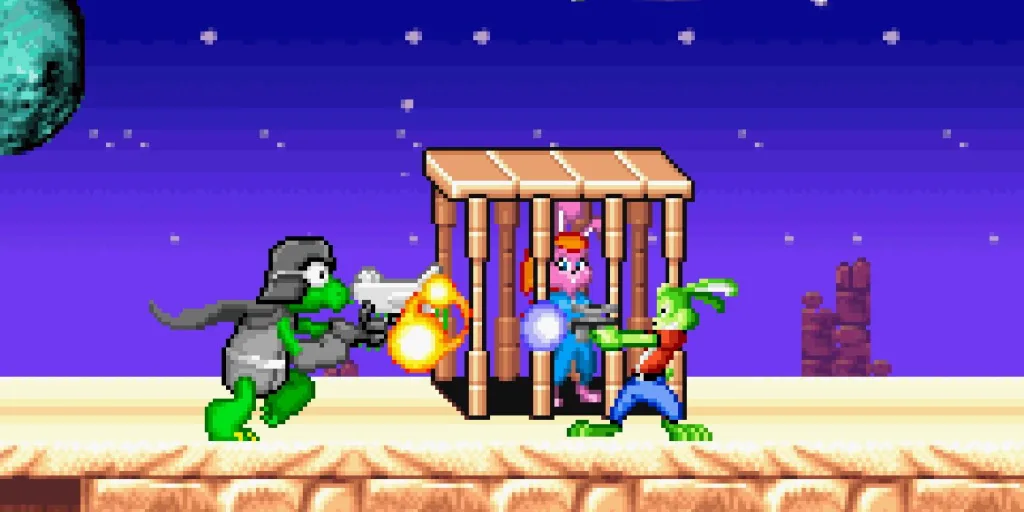 В игре есть отсылка к платформеру Jazz Jackrabbit