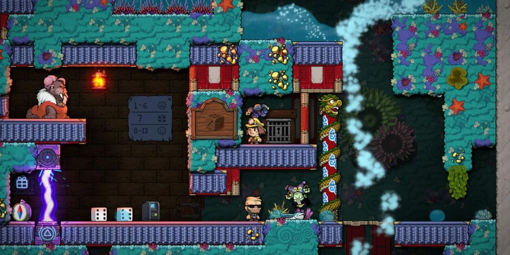В Spelunky 2 есть мир баклажанов?!