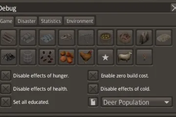 Banished Debug Menu