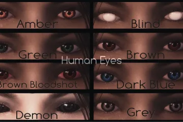The Elder Scrolls V: Skyrim H.U.E - Handmade Unique Eyes mod