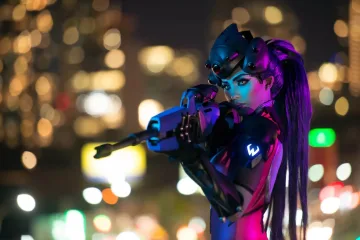 Косплей Widowmaker притягивает к себе все взгляды