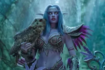 Лучший косплей по World of Warcraft должен иметь при себе настоящих сов!