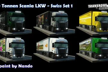 Transport Fever 40 tons Truck Set Swiss 1