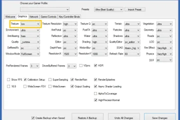 Watch Dogs Graphic Settings Editor