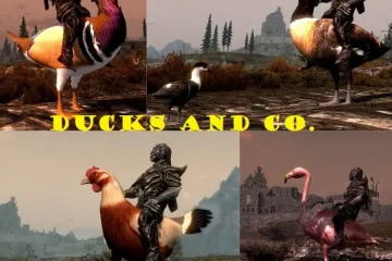 Мод для Skyrim, добавляющий в игру возможность оседлать гигантских уток и куриц