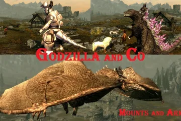 Наконец-то, мод для Skyrim, который позволит вам прокатиться на Годзилле-мехе