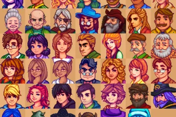 Мод для Stardew Valley перерабатывает все выражения лиц персонажей