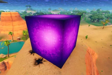 В Fortnite по всей карте стали бить фиолетовые молнии