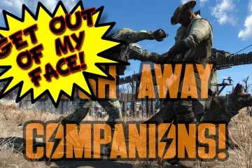 Мод для Fallout 4, который позволяет толкать надоедливых спутников