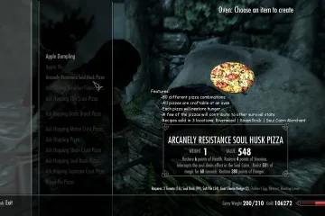 Вкусный мод для Skyrim добавляет Ривервудский магазин пиццы с 80 разными комбинациями