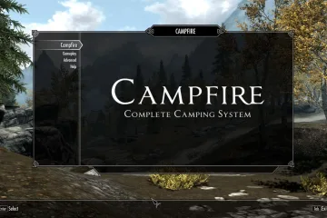 Модификация для кемпинга в игре Skyrim