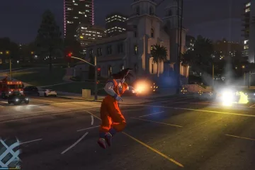 Благодаря моду для GTA 5 в игре появляется персонаж из Dragon Ball