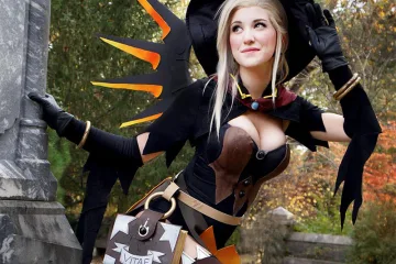 Ну и конечно Хэллоуинский косплей по Overwatch