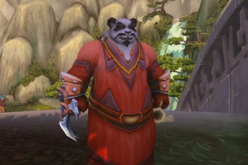 Панда-пацифист докачался до 120 уровня в World of Warcraft, собирая цветы