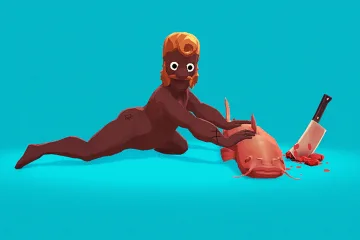 Эта игра похожа на Splatoon, но вы голый мужчина, который швыряется супом