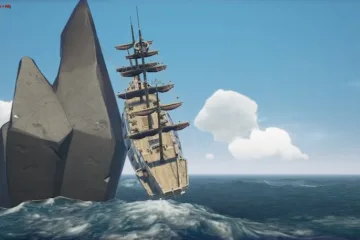 Sea of Thieves - игроки затащили корабль на высокую скалу