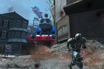 Паровозик Томас обрушивается на Fallout 4