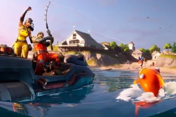 Первое рыболовное соревнование в Fortnite
