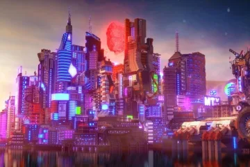 Город Cyberpunk 2077 в Minecraft – это кубический шедевр