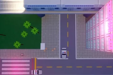 Cyberpunk 1997 - это целиком созданный в Dreams «демейк» в стиле Playstation 1