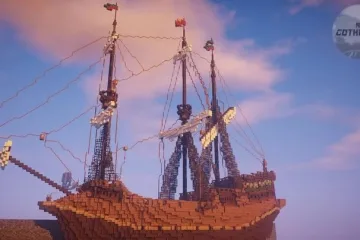 Город Хоринис воссоздан в Minecraft
