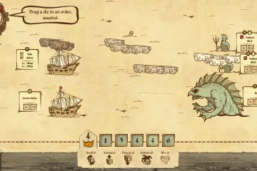 Ведите безумных моряков к краю мира в сражении с кубиками Here Be Dragons