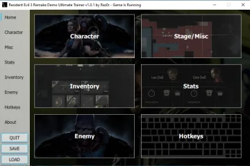 Ultimate Trainer – мод для ремейка Resident Evil 3