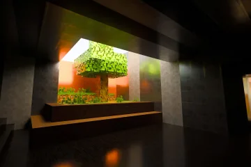 Вы можете загрузить Minecraft RTX World/Level от Digital Foundry и самостоятельно его испытать