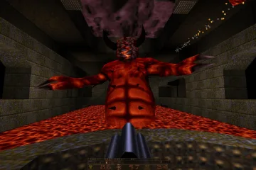 Сражение со Хтоном в Quake