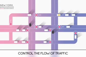 Регулируйте движение транспорта на дорогах в стильном симуляторе Traffix