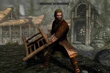 Мод для Skyrim превращает обыкновенный стул в мощное двуручное оружие
