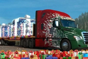 ETS2 и ATS готовятся к новогодним праздникам - игроки доставляют подарки