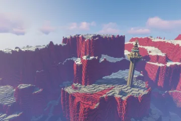 Игрок в майнкрафт полностью воссоздал карту Breath of the Wild