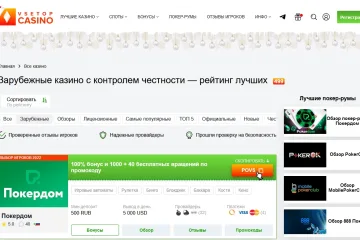 ТОП зарубежных интернет казино: список надежных брендов с контролем честности