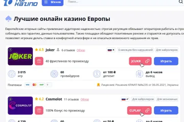 Интернет-казино Европы: чем привлекательны зарубежные порталы?