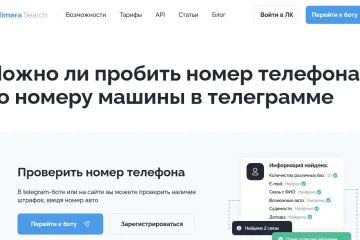 Как узнать номер телефона по номеру машины Telegram: возможности портала Химера Серч