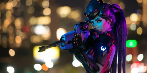 Косплей Widowmaker притягивает к себе все взгляды