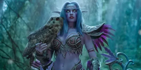 Лучший косплей по World of Warcraft должен иметь при себе настоящих сов!