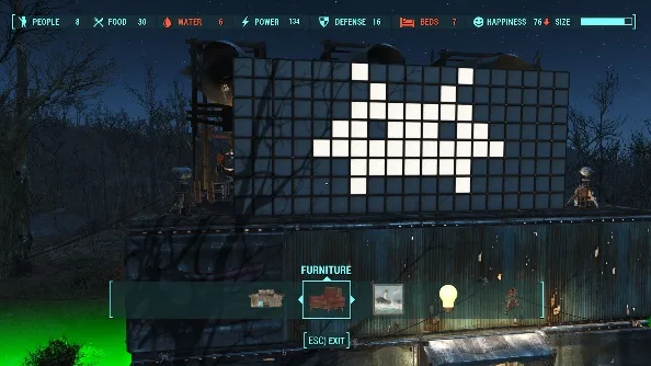 Анимированный символ Space Invaders