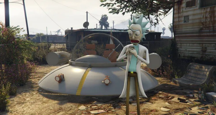 Мод GTA 5 Rick and Morty добавляет Рика и Морти в город Лос Сантос