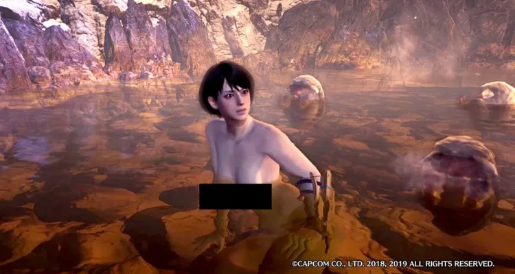 Первый Nude мод для Monster Hunter World Iceborne