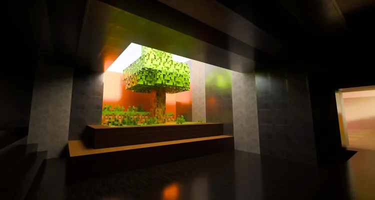 Вы можете загрузить Minecraft RTX World/Level от Digital Foundry и самостоятельно его испытать